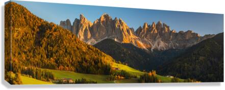 Sunset in the Dolomites Canvas Print