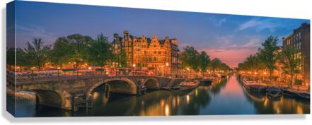 Amsterdam by Night Canvas Print