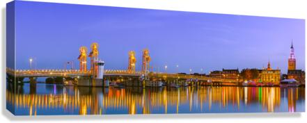 Kampen by Night Canvas Print