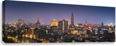 Skyline Groningen Canvas Print