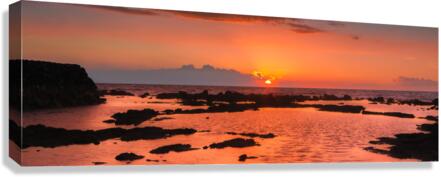 Sunset on Hawaii Canvas Print