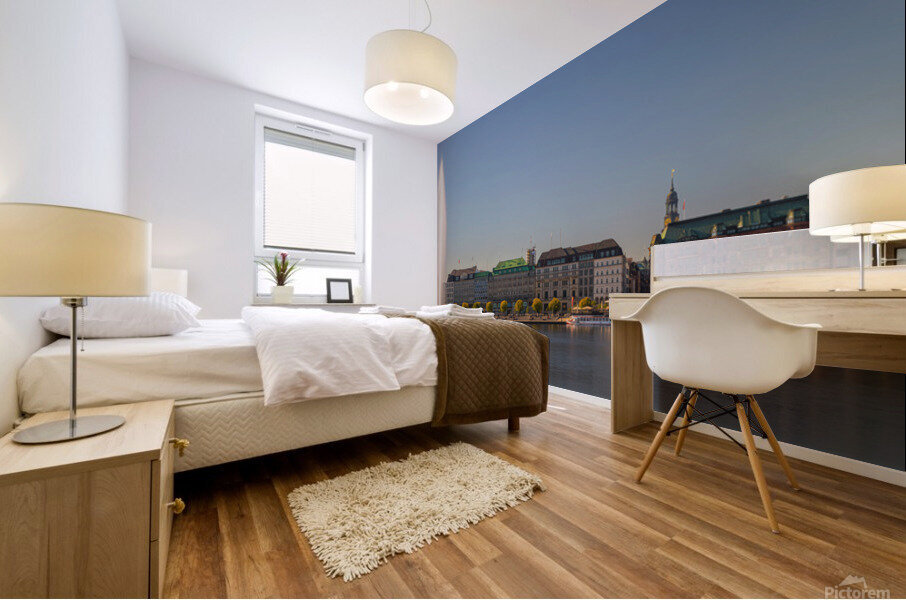 Hamburg Skyline Mural print