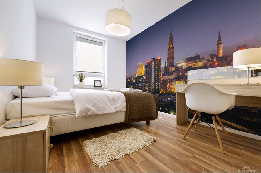 Skyline Groningen Mural print