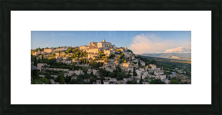 Evening in Gordes Picture Frame print