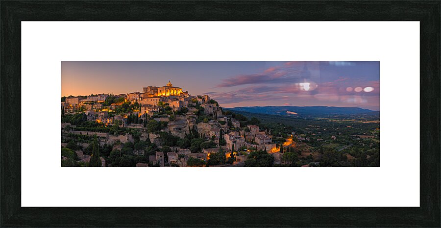 Sunset in Gordes Picture Frame print