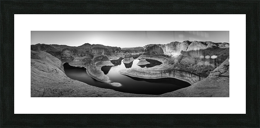 Reflection Canyon in B&W Picture Frame print