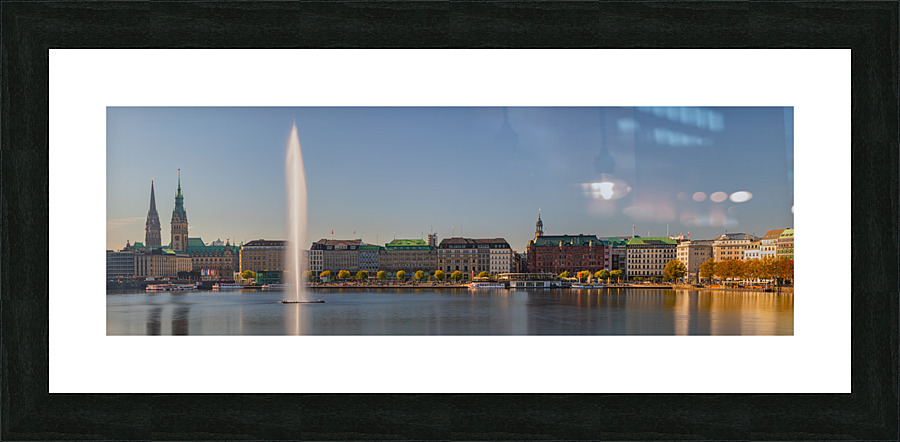 Hamburg Skyline Picture Frame print