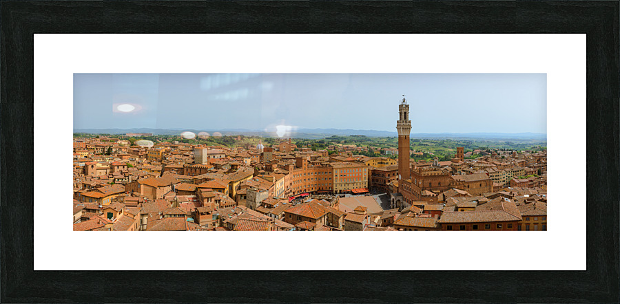 View over Siena Picture Frame print