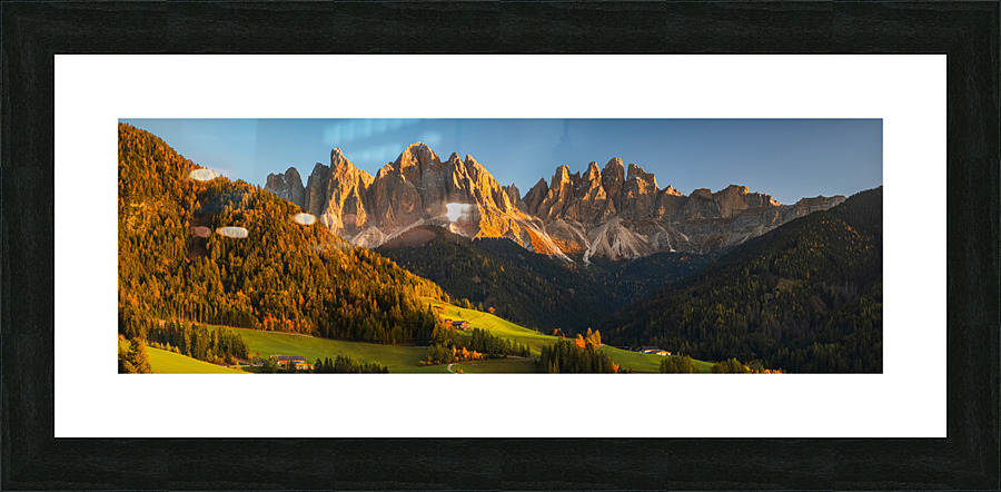 Sunset in the Dolomites Picture Frame print
