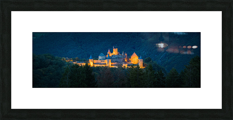 An evening at Bourscheid Castle Picture Frame print