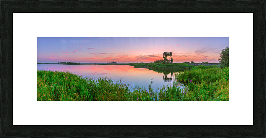 Sunset at Westerpolder Picture Frame print