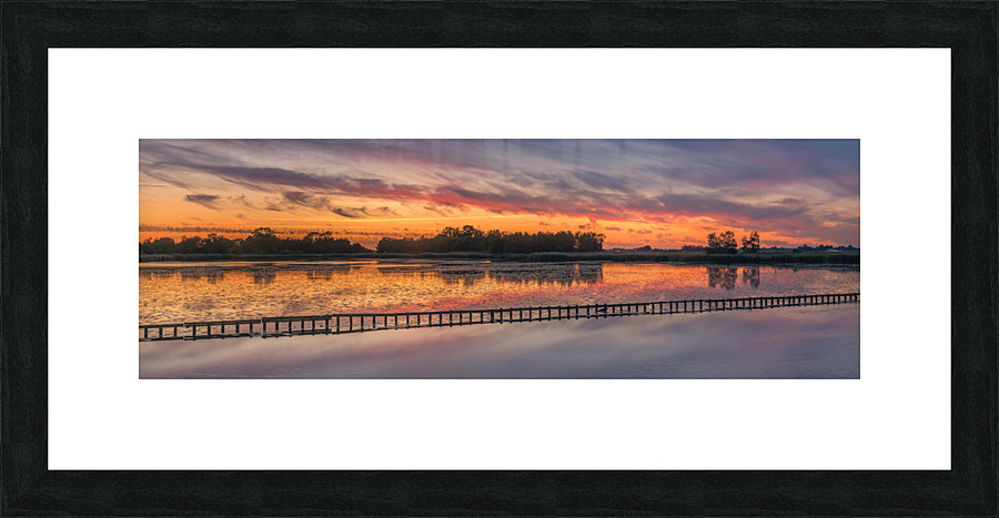 Sunset at Woudbloem Picture Frame print