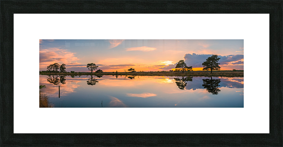 Sunset at Dwingelderveld Picture Frame print