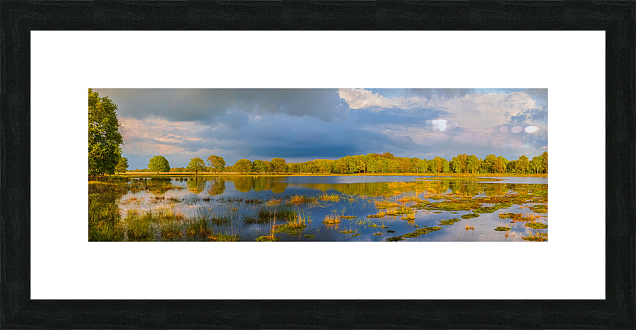 Sunset at Dwingelderveld Picture Frame print