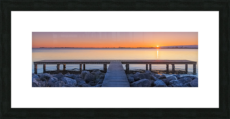 Sunset at Schildmeer Picture Frame print