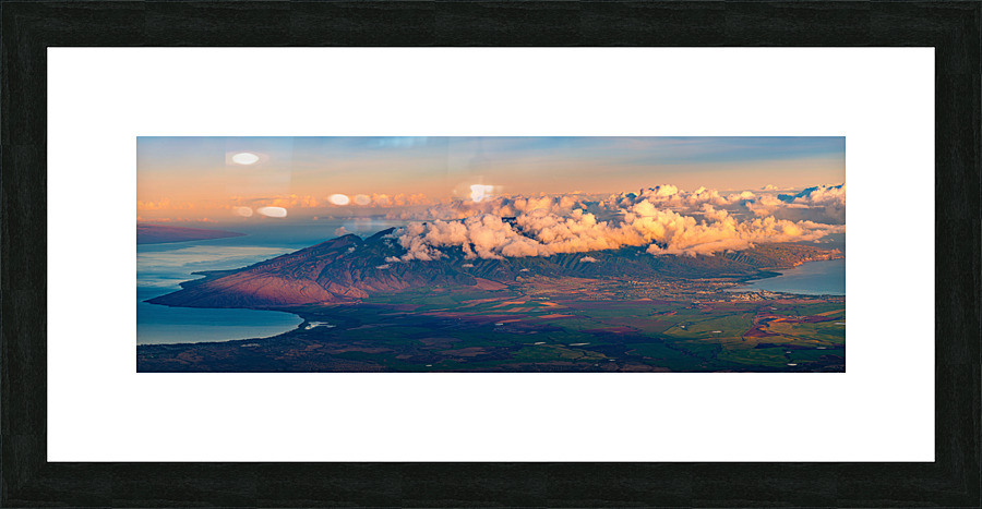 View over Maui Hawaii Picture Frame print
