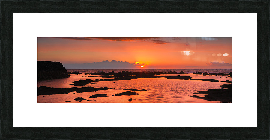Sunset on Hawaii Picture Frame print