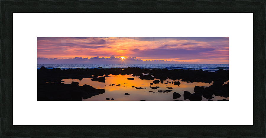 Sunset on Hawaii Picture Frame print