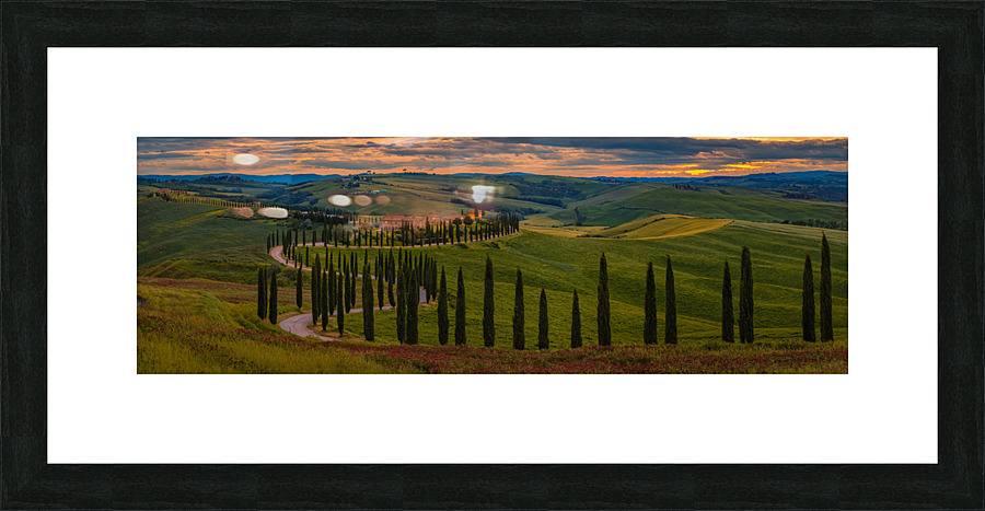 Sunset at Baccoleno Picture Frame print