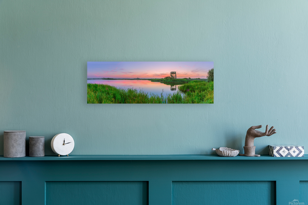 Sunset at Westerpolder Reproduction