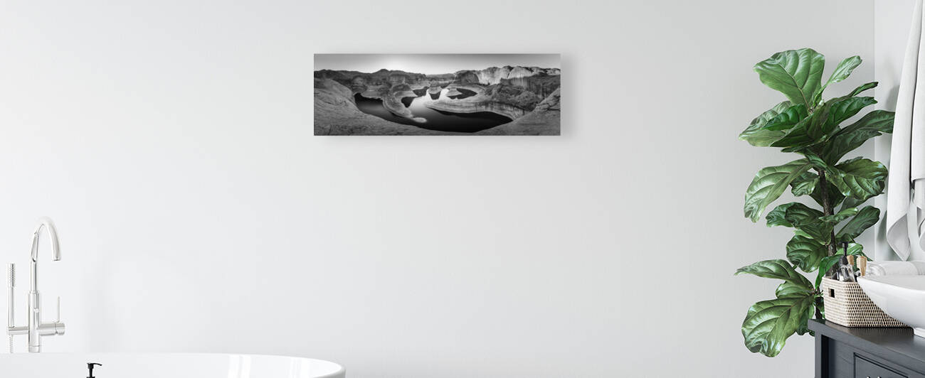 Reflection Canyon in B&W Reproduction