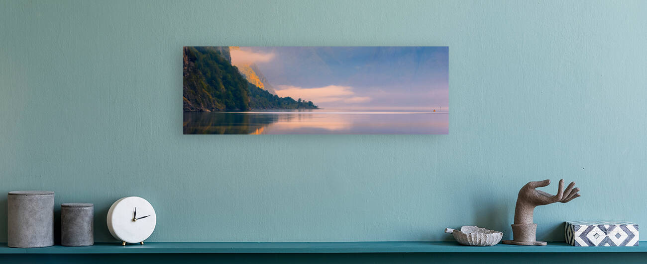 Sunrise in the Aurlandsfjord by Henk Meijer Photography