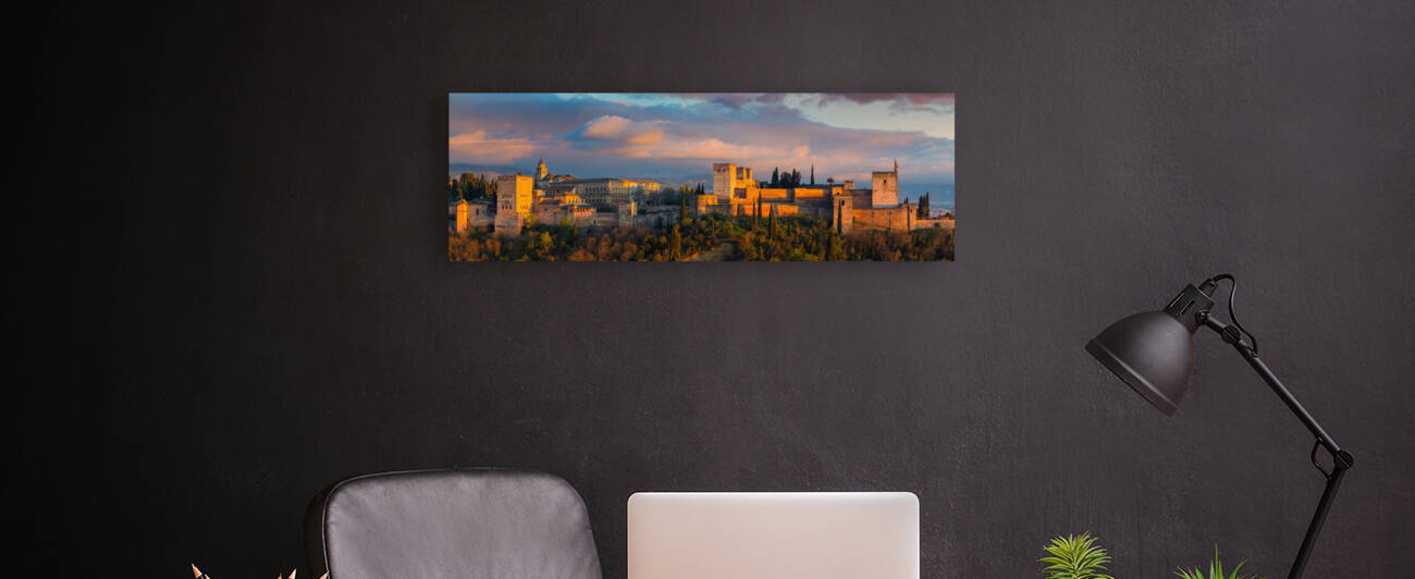 Sunset at the Alhambra Granada by Henk Meijer Photography