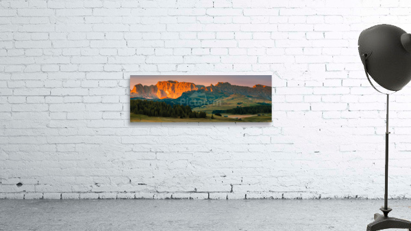 Sunrise at Alpe di Siusi  Wall Preview