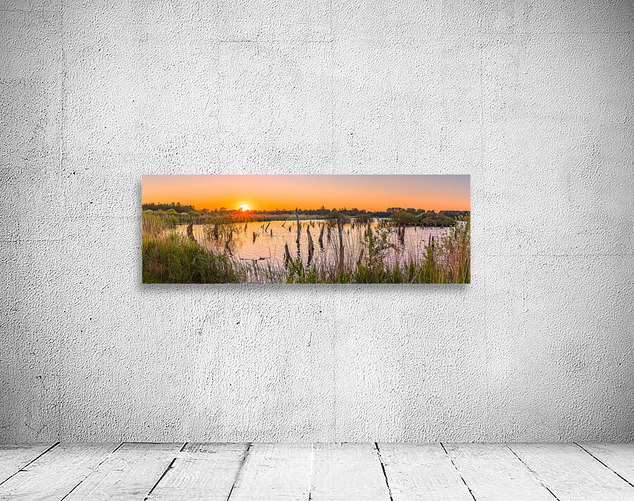 Sunset at De Alde Feanen Wall Preview