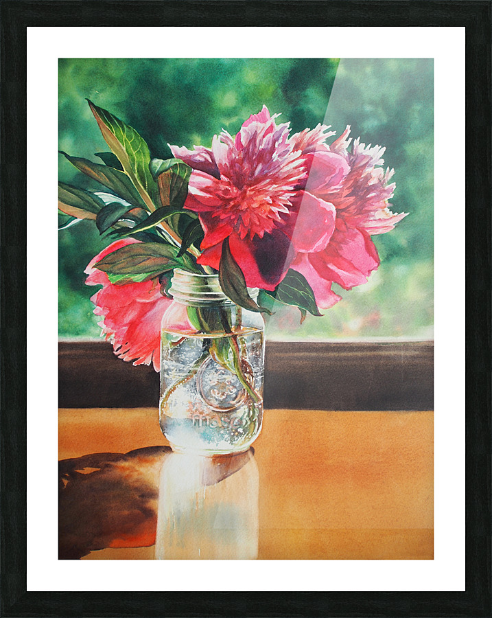 Peonies for Dad Picture Frame print
