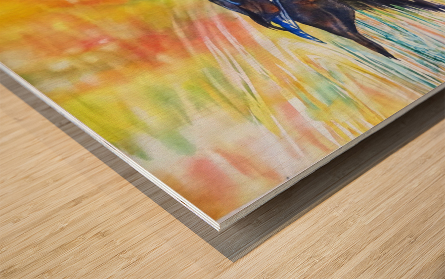 Colourful Masquerade Wood print