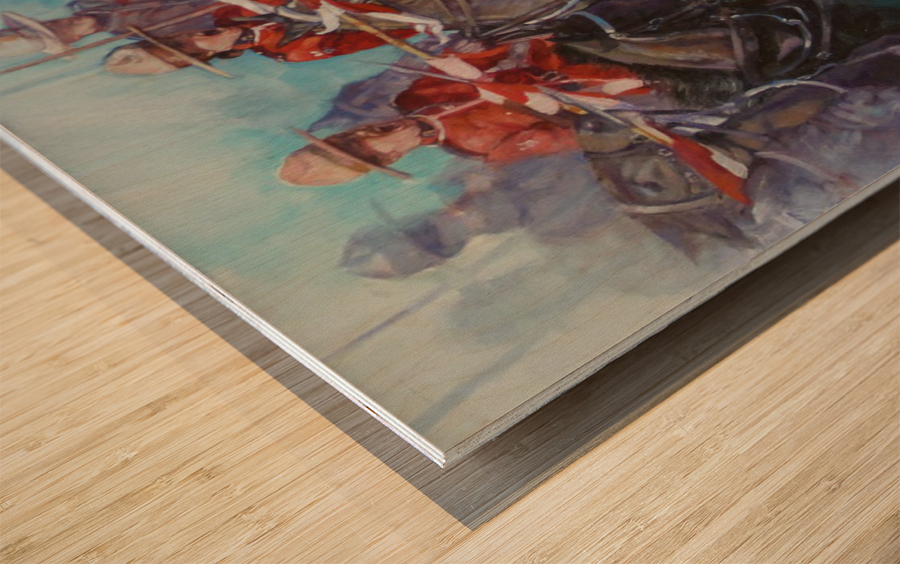 The Charge Wood print