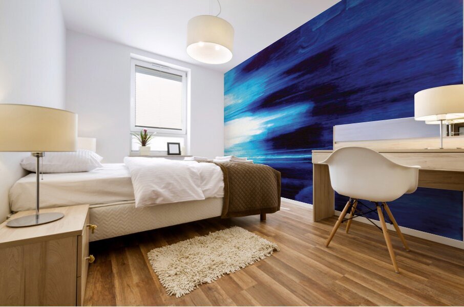Cobalt Blue Mural print