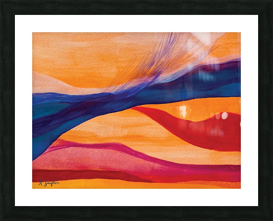 Evolutionary Thread Picture Frame print