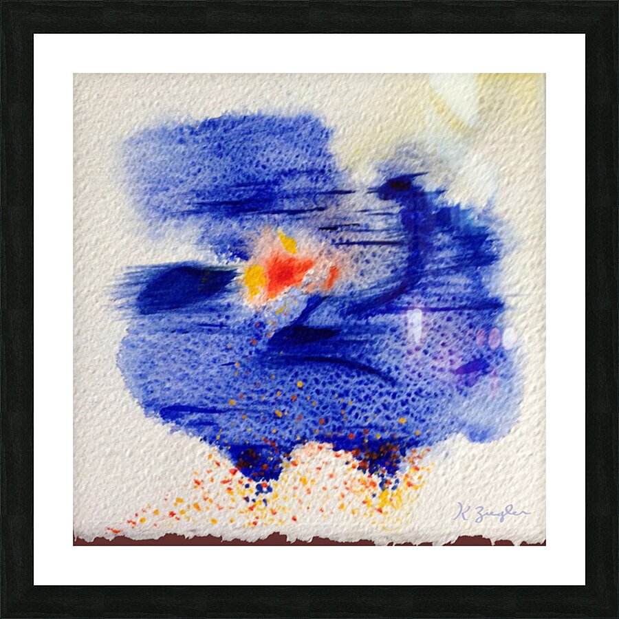 Anniversary Flower Picture Frame print