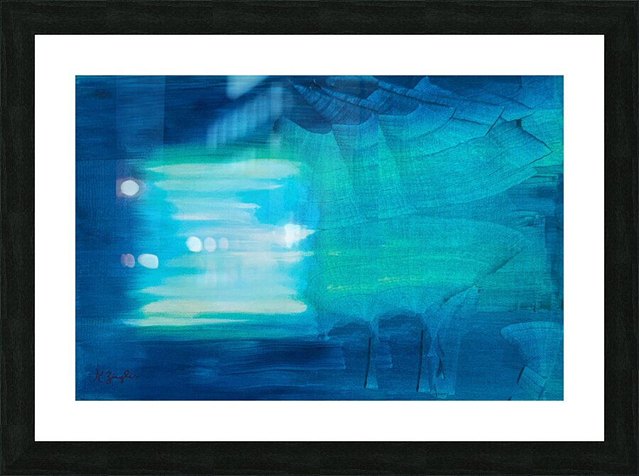 Window with Fans Picture Frame print