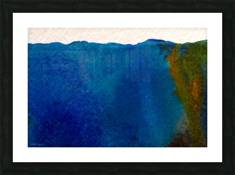 Coastal Cave Picture Frame print