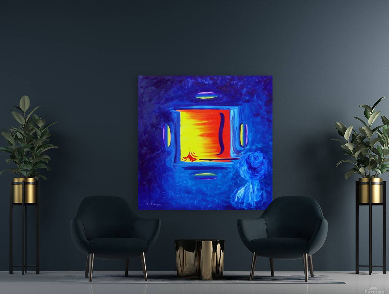 Reflection Blue Reproduction