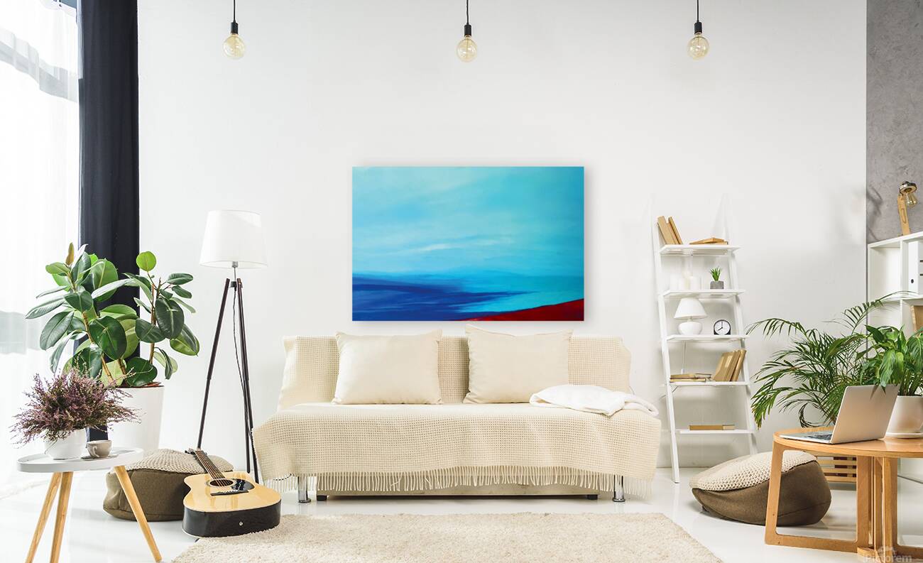 Teal Blue Sky Reproduction