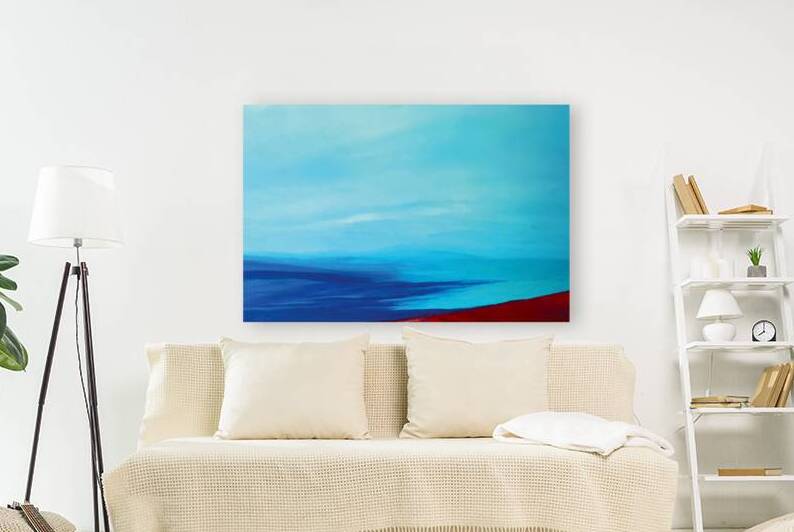 Teal Blue Sky Reproduction
