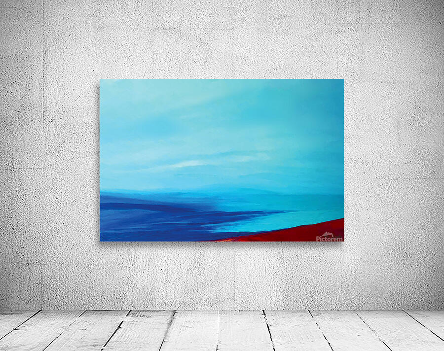 Teal Blue Sky Wall Preview