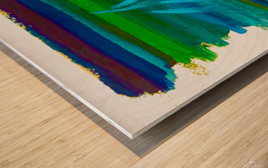 Mountains Wood print