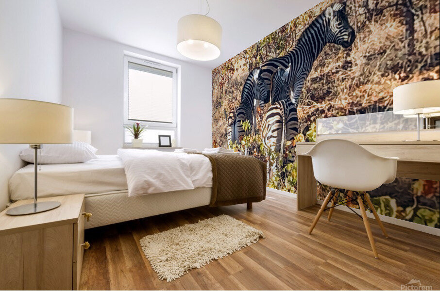 Kruger Stripes Mural print