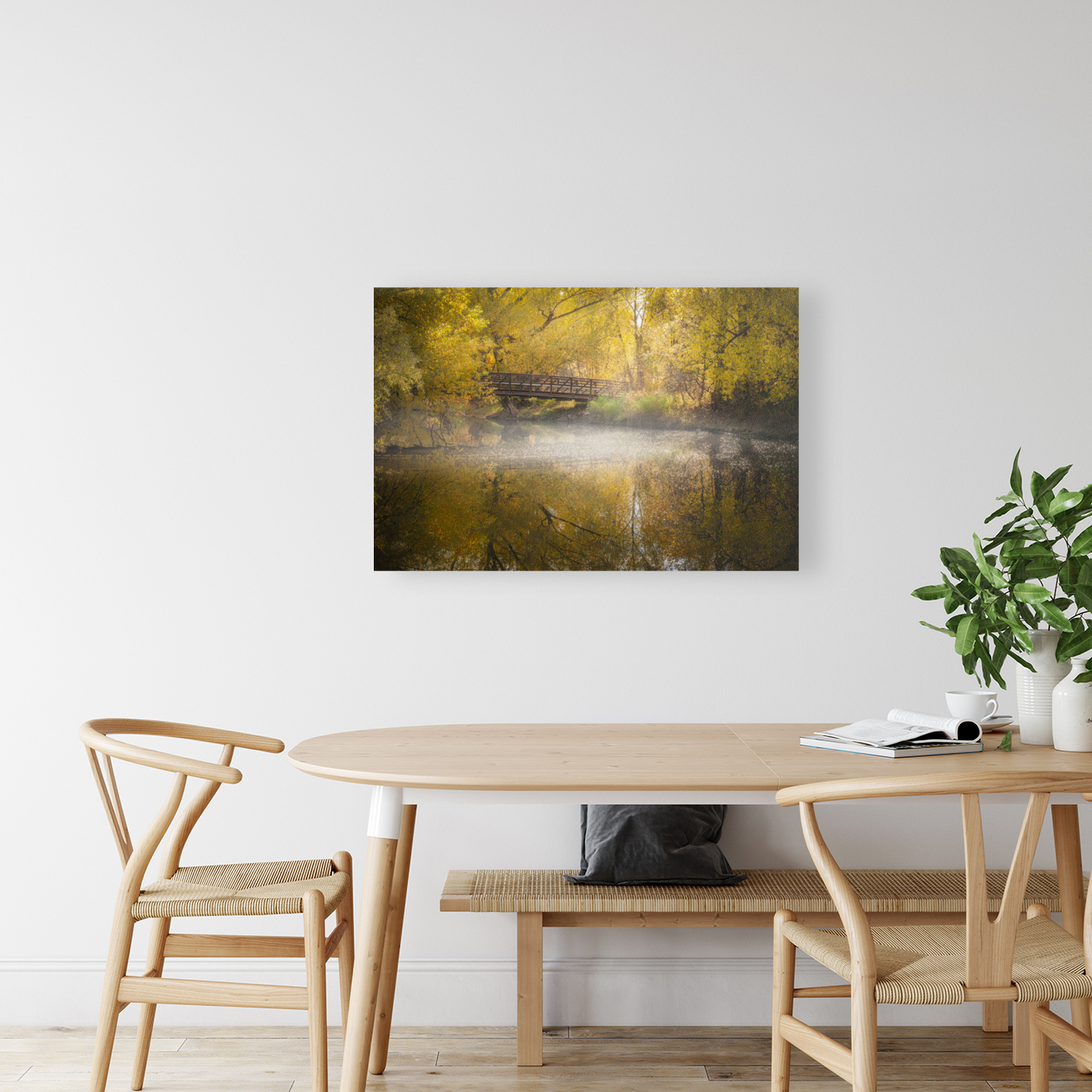Poudre Bridge Into Fall Reproduction