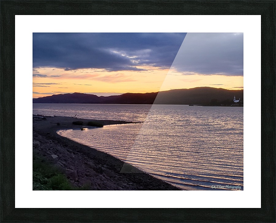 Sunset on the River Picture Frame print