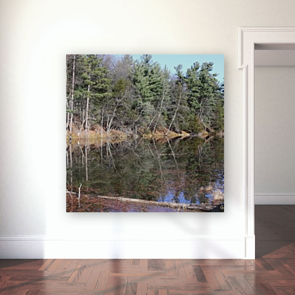 Reflections on the Ausable River  Reproduction