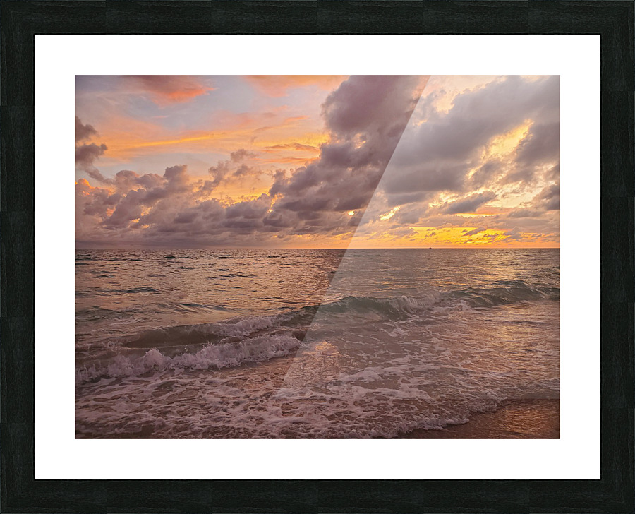 Ocean at Sunset4 Picture Frame print