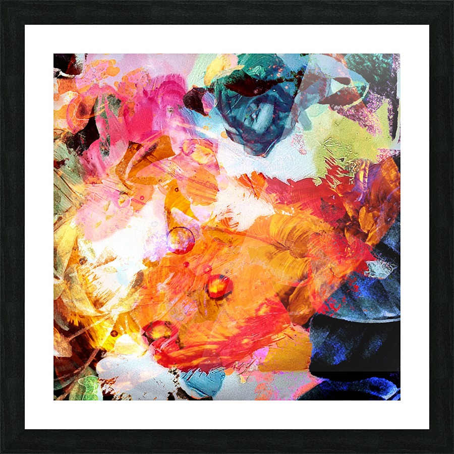 Golden Flame Picture Frame Printing