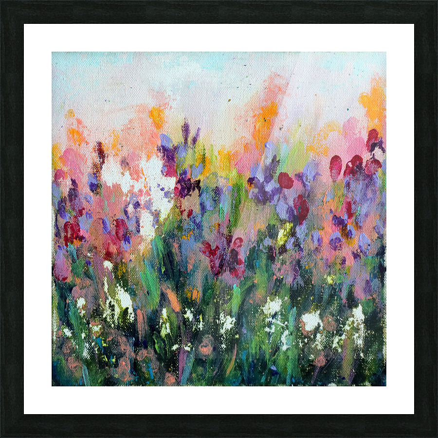 Purple Iris Picture Frame Printing
