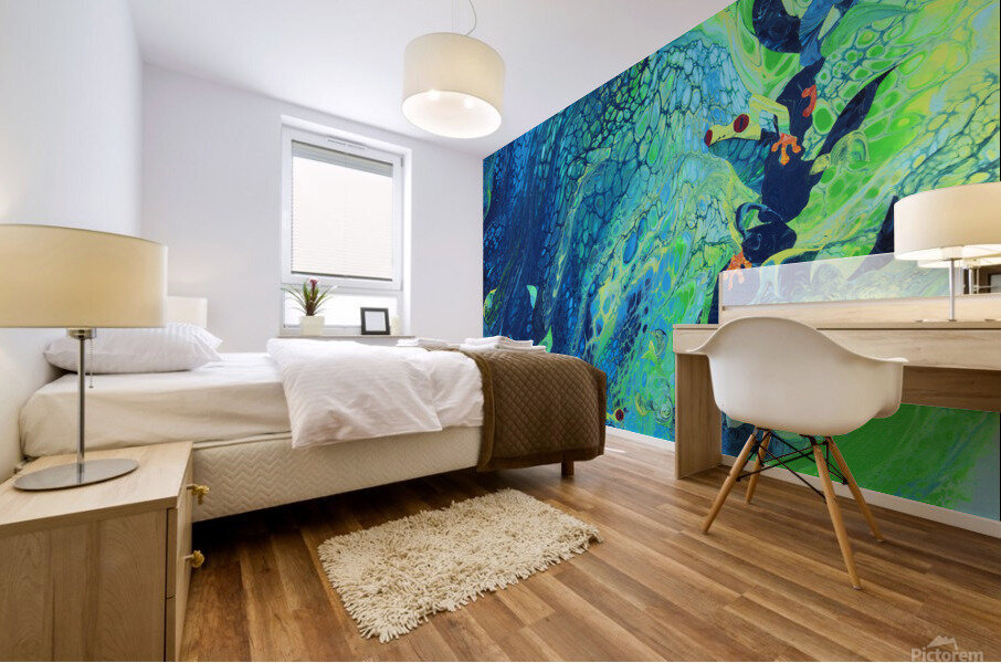 Red Eyed Tree Frog Mural print